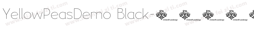 YellowPeasDemo Black字体转换